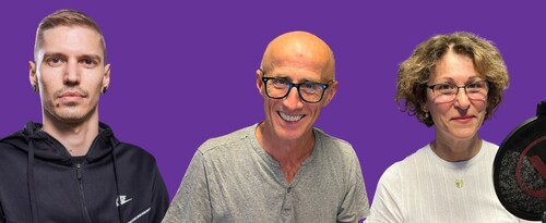 Coverbild mit den Gästen dieser Folge: Fabian Reicher, Andreas Peham und Sevgi Bardakci.