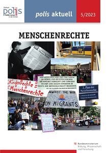 Collage mit unterschiedlichen Bildern mit Bezug zum Thema Menschenrechte, u.a. Eleanor Roosevelt mit einem Ausdruck der Allgemeinen Erklärung der Menschenrechte  oder Bilder von Demonstrationen.