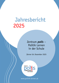 Titelblatt des Jahresbericht 2025 in Blautönen