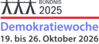 Logo Demokratiewoche / Bündnis 2025 Logo Demokratiewoche