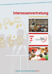 Titelblatt in Grau mit einem stilisierten Bild eines Verhandlungstischs und drei kleinen Farbbildern als Gestaltungselement.