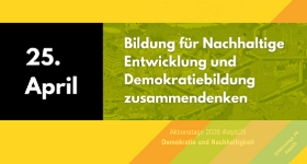 Banner Neuerscheinung polis aktuell BNE und Demokratiebildung zusammendenken