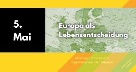 Banner Europa als Lebensentscheidung