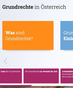 Screenshot der Website Grundrechte.at