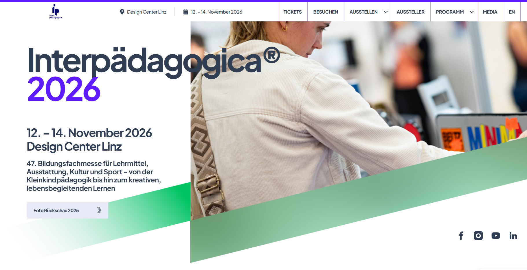 Banner Interädagogica 2026 in Linz