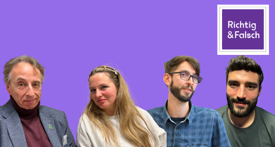 Coverbild mit den Gästen dieser Folge: Klaus Davidowicz, Olivia Yan, Kai Schubert und Gabriel Dreier.