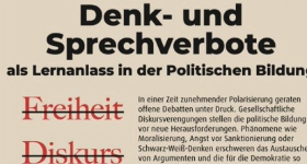 Ausschnitt Cover Jahrestagung IGPB: Denk- und Sprechverbote als Lernanlass in der Politischen Bildung