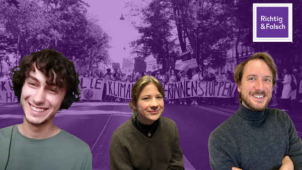 Coverbild mit den Gästen dieser Folge: Maximilian Kaupp, Maja Ahrens und Nikolai Weber.