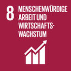 roter Hintergrund, SDG 8