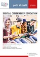 Auf dem Titelblatt sind vier nebeneinander sitzende Jugendliche zu sehen, von denen sich drei mit ihren Tablets und Smartphones beschäftigen. Ein junger Mann liest ein Buch und eine junge Frau blickt lachend Richtung Kamera.