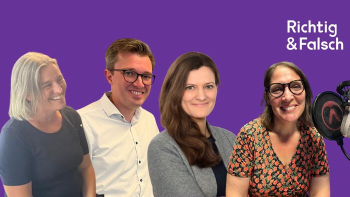 Coverbild mit den Gästen dieser Folge: Eva Neureiter, Richard Pregler, Corinna Geissler und Elisabeth Schaffelhofer-Garcia-Marquez.