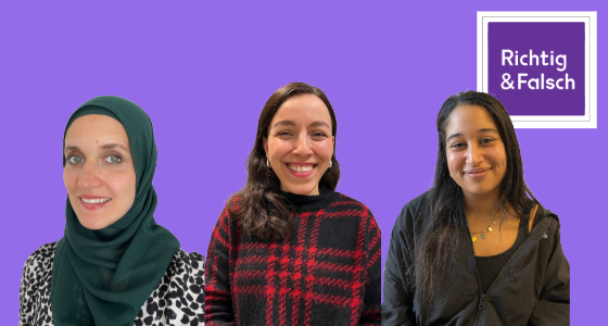 Coverbild mit den Gästen dieser Folge: Ajla Salihovic, Ümmü Türe und Nora Hassan.