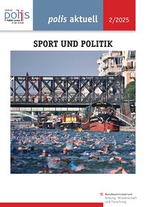 Titelblatt mit einer Abbildung von einer Schwimmveranstaltung in einem Fluss mit vielen Teilnehmenden vor urbaner Kulisse; Brücke mit Zuschauenden im Hintergrund.