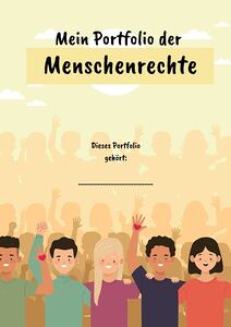 Fröhliche Kinder halten ihre Hände in die Höhe. In manchen Handinnenflächen sind Herzen abgebildet.
