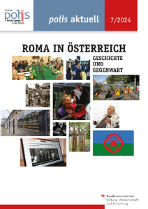 Mehrere Fotos zeigen Geschichte, Gedenken und das Leben der Roma heute.