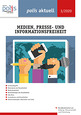 Umschlagbild mit der Weltkarte in Grüntönen im Hintergrund, davor drei Hände, die ein Mikrofon, ein Mobiltelefon und einen Bleistift halten.
