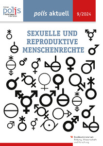 Titelblatt mit vielen Schwarz-Weiß-Symbolen, die Geschlechtervielfalt symbolisieren.